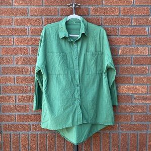COPY - 3/$20 ⭐️ Green linen top